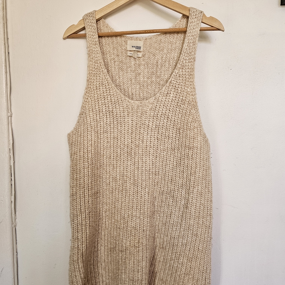 Wilfred Free Cream Knit Top